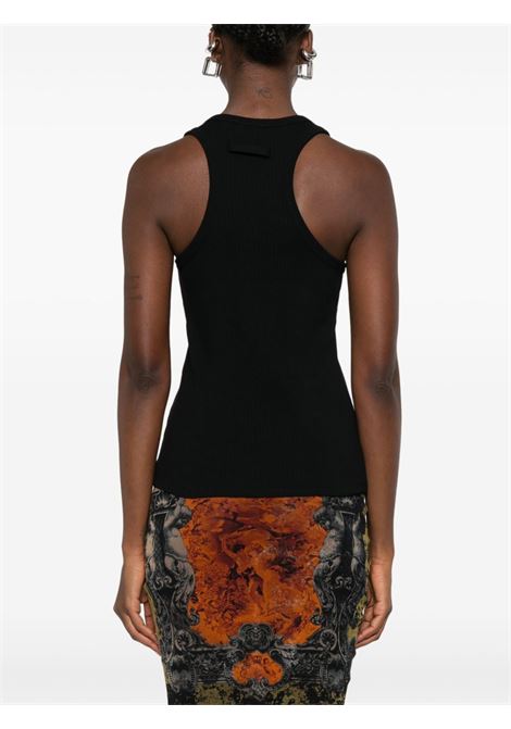tank top piercing detail donna nero JEAN PAUL GAULTIER | 25/03-W-TO375-J01400